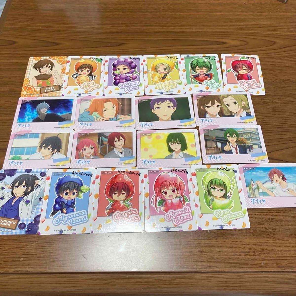 Horimiya Karaoke no Tetsujin Karatetsu collaboration Instax-style cards, all types