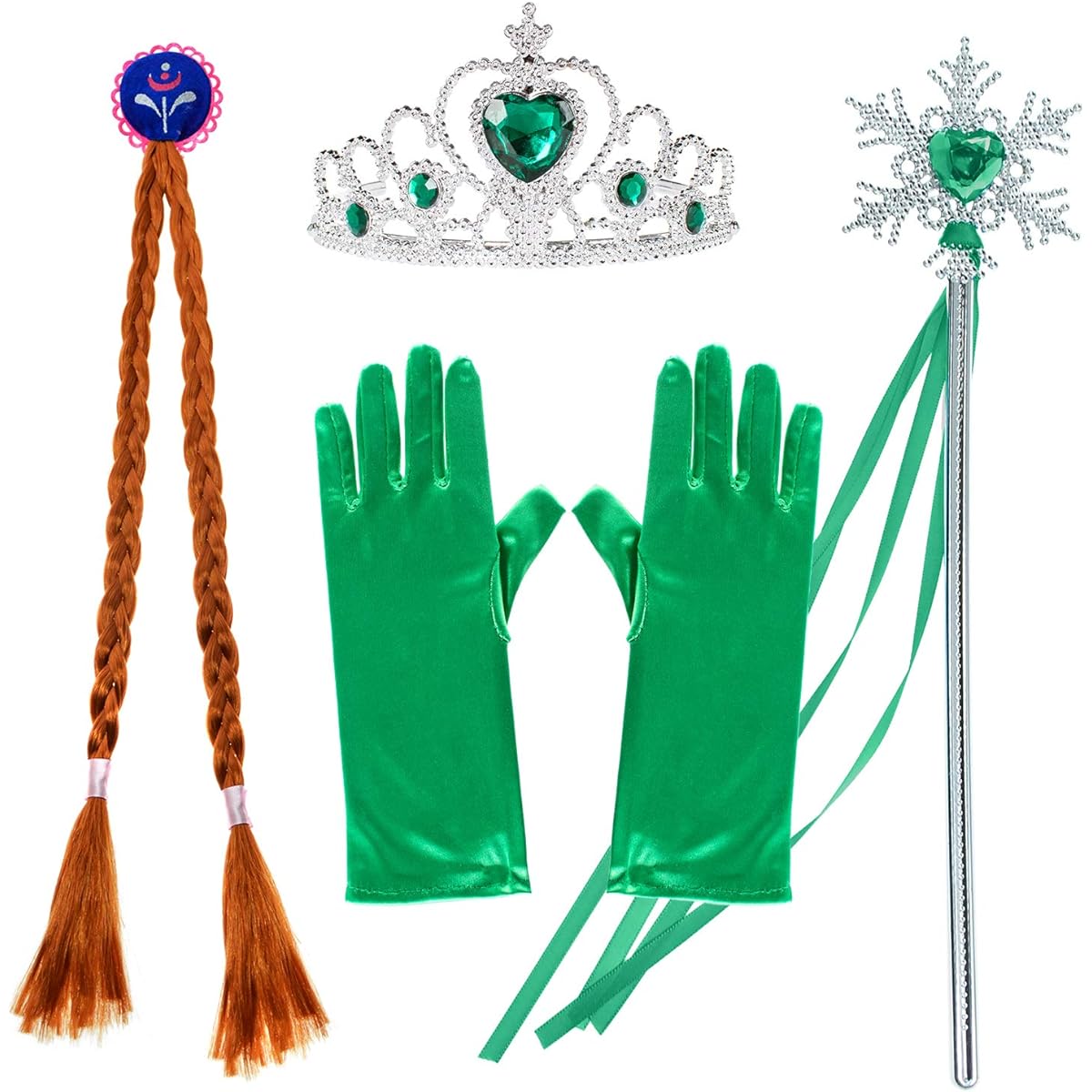 Princess Costume Fancy Party Birthday Christmas Dress Up for Little Girls with Accessories Ages 2-11