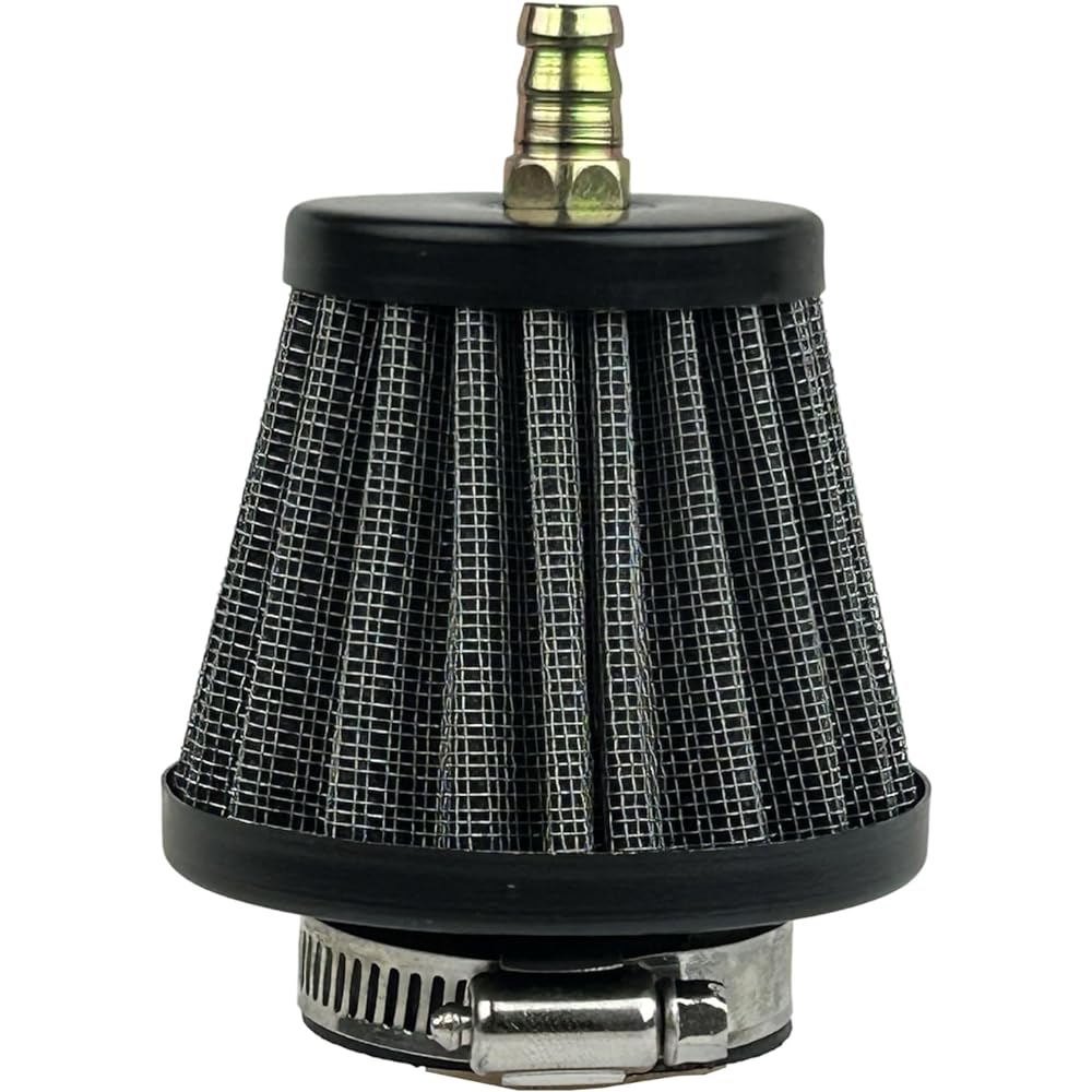RedCap 39mm Air Filter with Nipple for 90cc 110cc 125cc Dirt Pit Bike GY6 50cc QMB139 Moped Scooter Off-Road Motorcycle ATV Quad XR50 CRF50 CRF70 XR CRF KLX Apollo X RFZ SSR Lifan (Black)