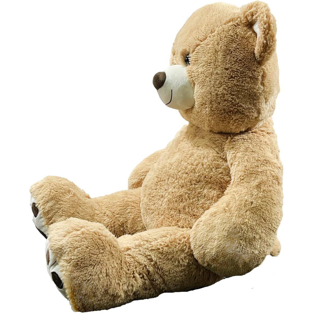 Anico 36 inch (3 feet) Giant Plush Teddy Bear with Embroidered Paws and Smiling Face