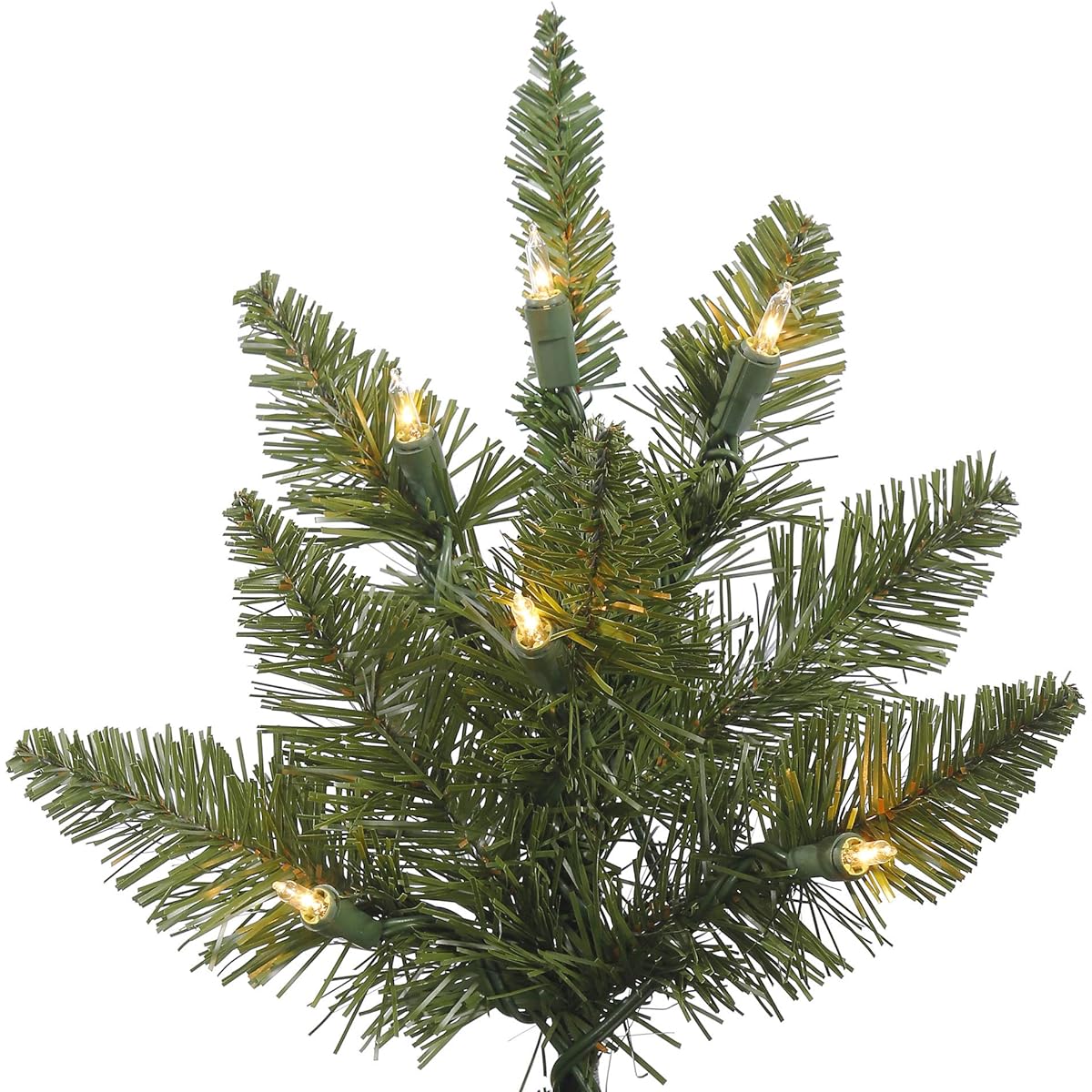 Vickerman 7.5ft Durango Spruce Artificial Christmas Tree with Clear Duralite Lights, Artificial Christmas Tree, Seasonal Home Decor