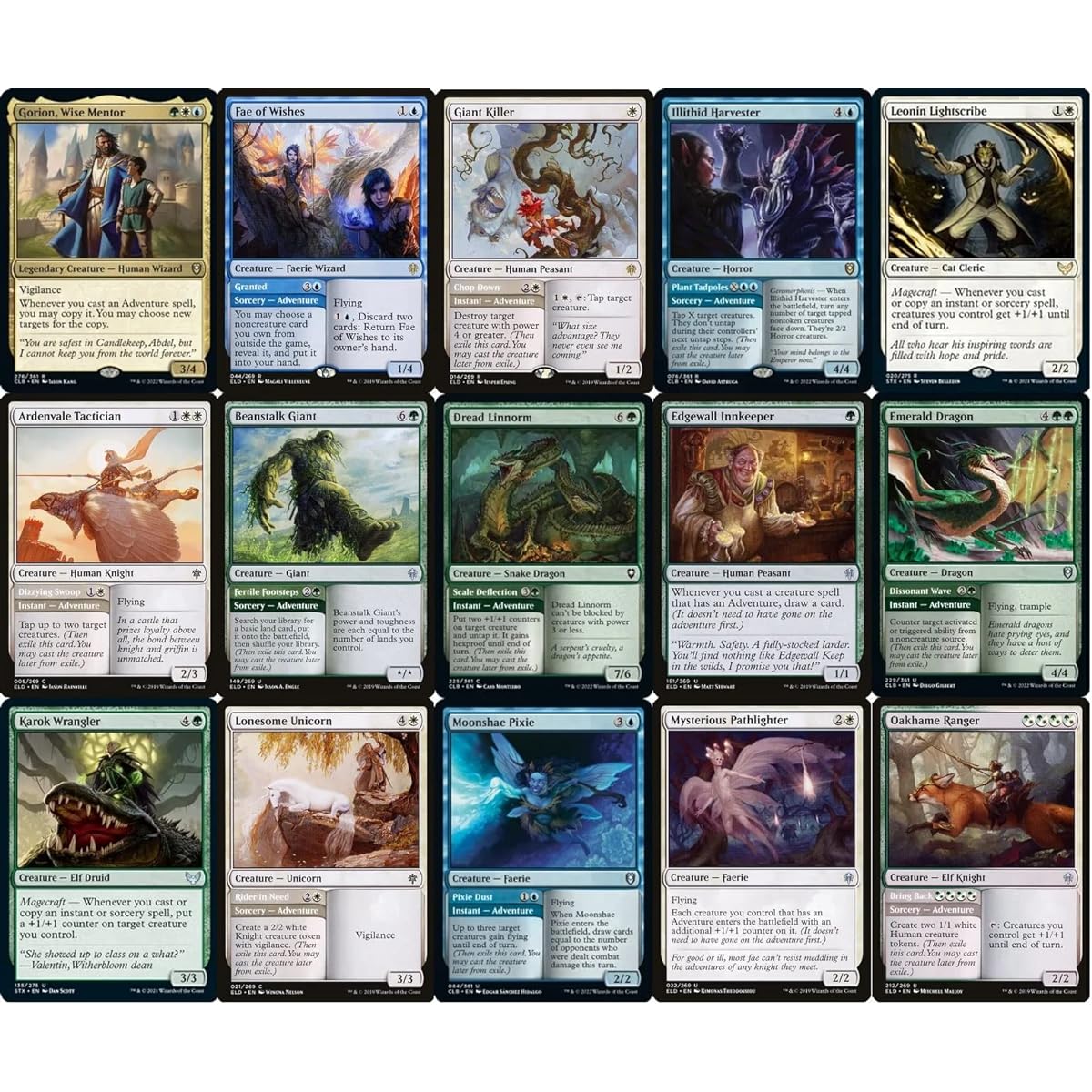 Elite Commander Gorion Adventures Deck - Bant - Green Blue White - EDH - Gorion Wise Mentor - 100 Cards - Custom Magic the Gathering Deck - Very Powerful!