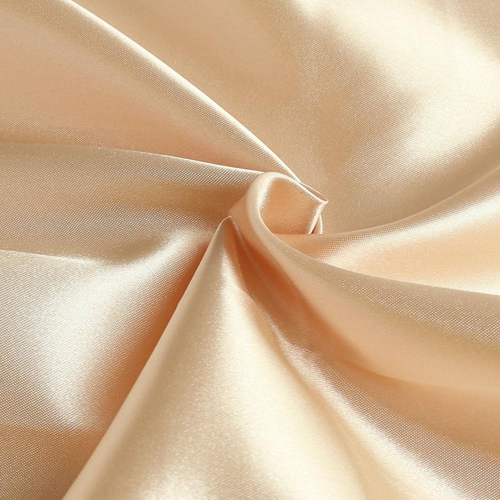 Toral Satin Fabric Width 92cm x 10m Cut White A8000-FB-10M Halloween Cosplay Material Polyester All 35 Colors Crafts/Handmade Supplies
