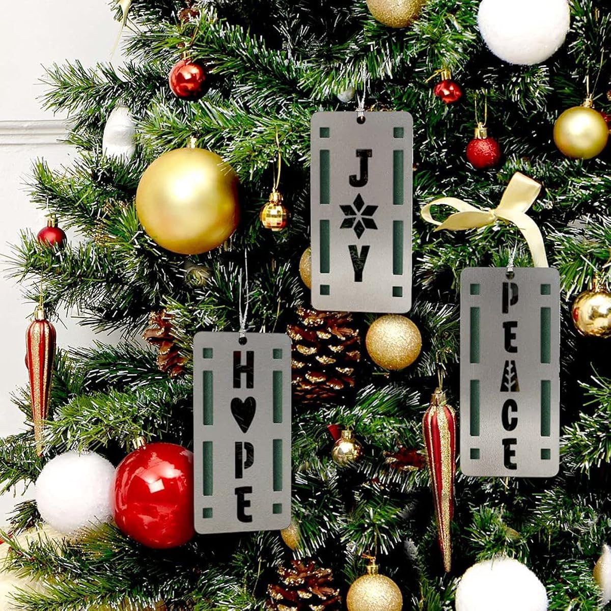 Scentsicles Trio Scented Ornament Holders + Sticks (Christmas Tree Scent) Includes 3 Scented Ornament Holders + 6 Scented Ornaments