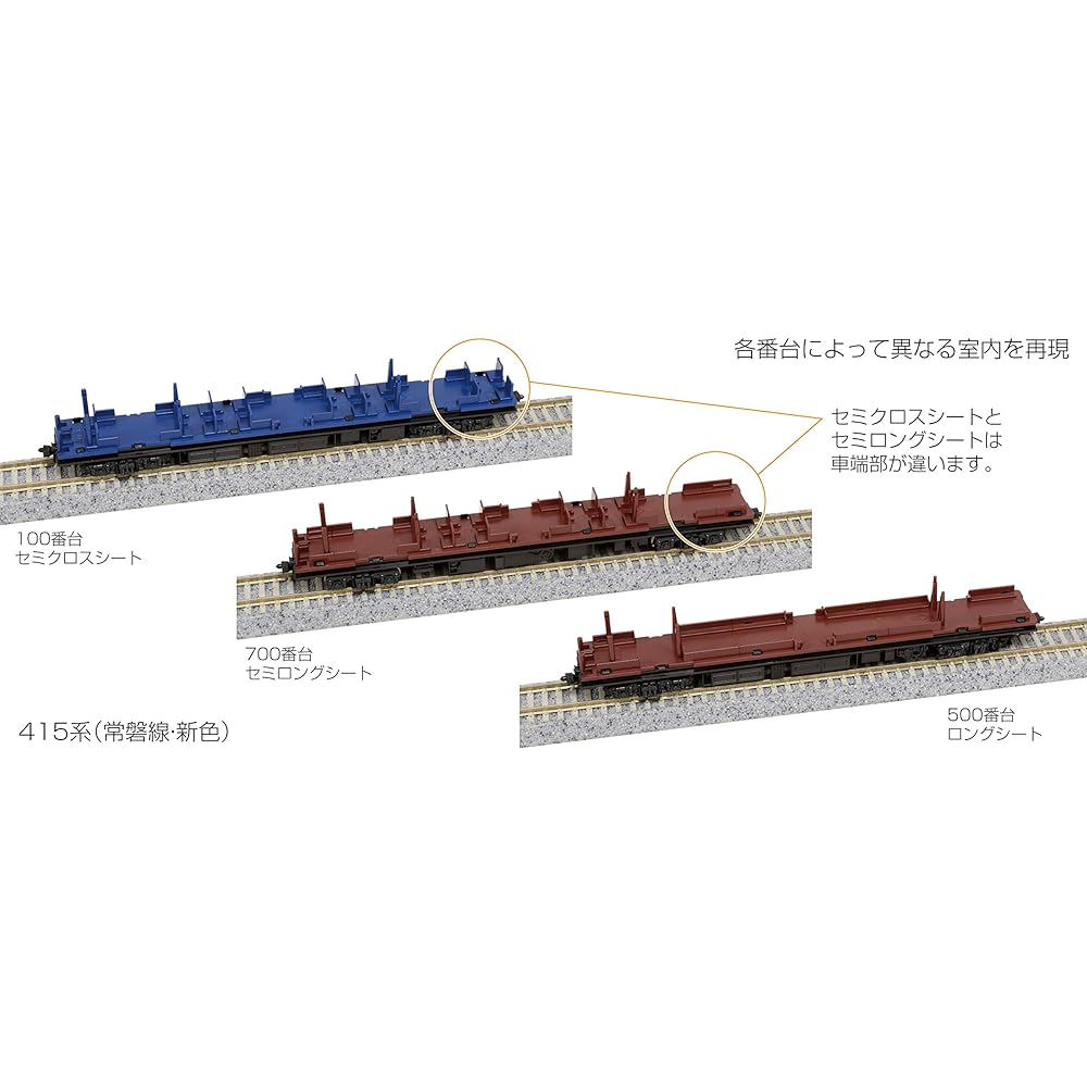 KATO N Gauge 415 Series Joban Line New Color 4-Car Set 10-1537 Railway Model Train