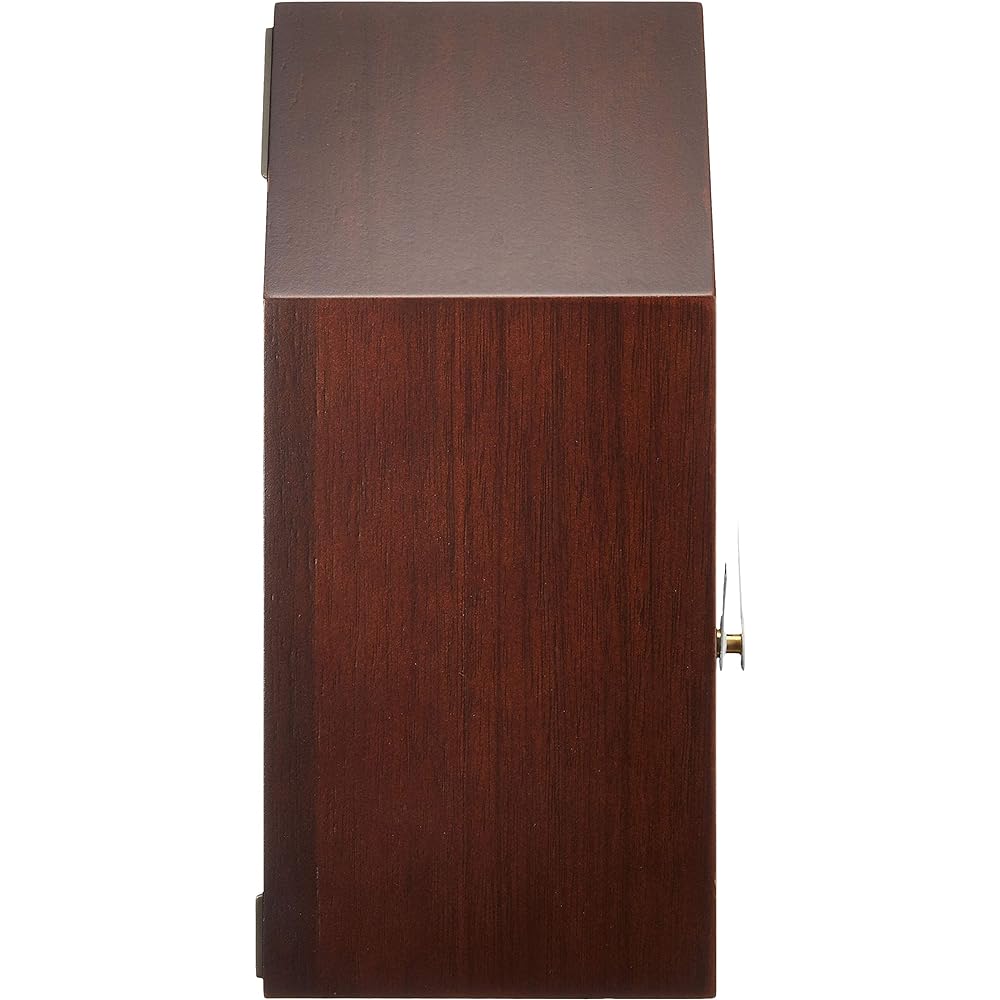 Seiko Clock Wall Clock Table Clock Double Use Analog Cuckoo Clock Counter PYXIS Wooden Frame Tea Wood NA609B SEIKO