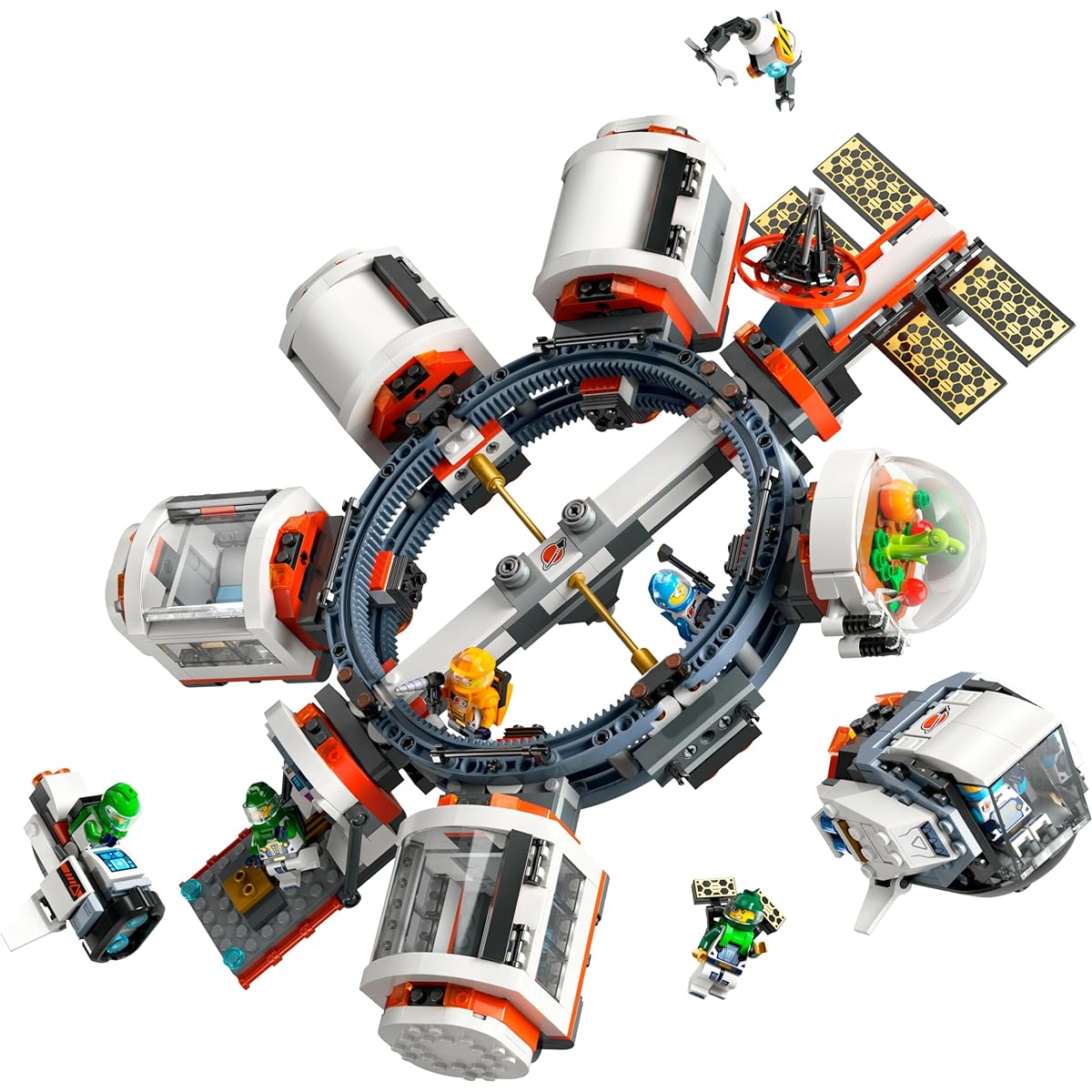 LEGO City Modular Space Station Toy, Present, Blocks, Boys, Girls, Children, Ages 6, 7, 8, 9, Elementary School Students, Space Pretend Play, 60433