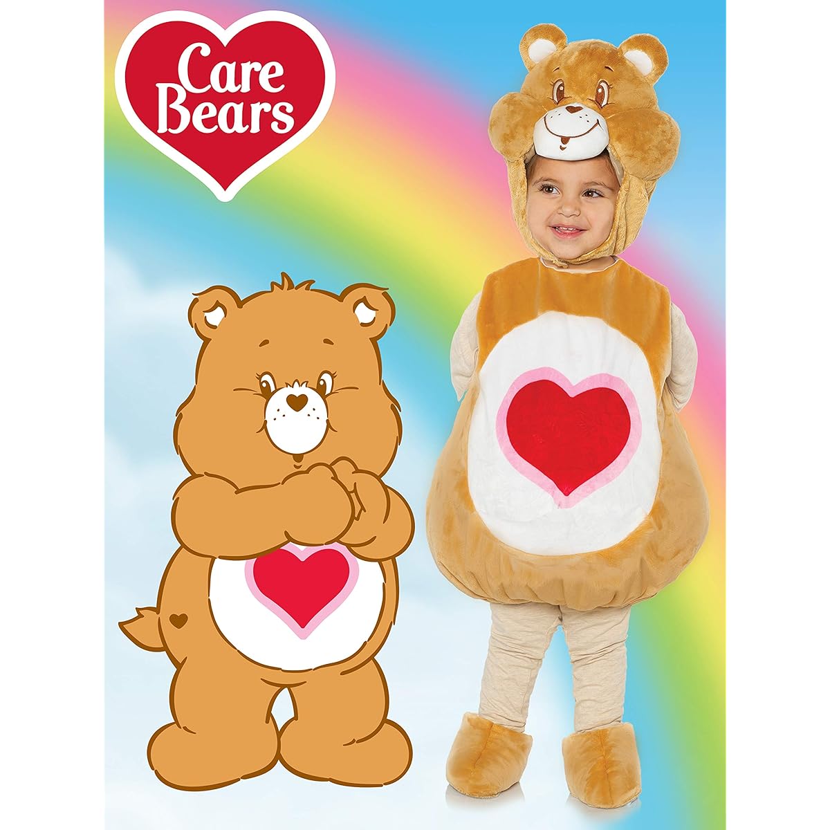 Kids Costume Tenderheart Costume for toddlers - Care Bears, Size: 2T-4T