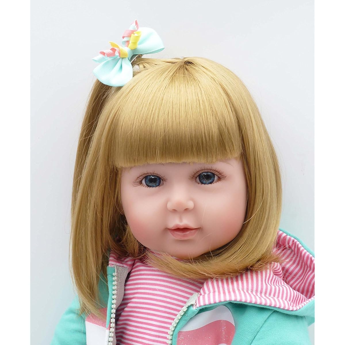 Reborn Toddler Doll Girl Toddler 24 Inch Realistic Reborn Doll Soft Vinyl Silicone Handmade Lifelike Newborn Baby Doll Toy Gift Set