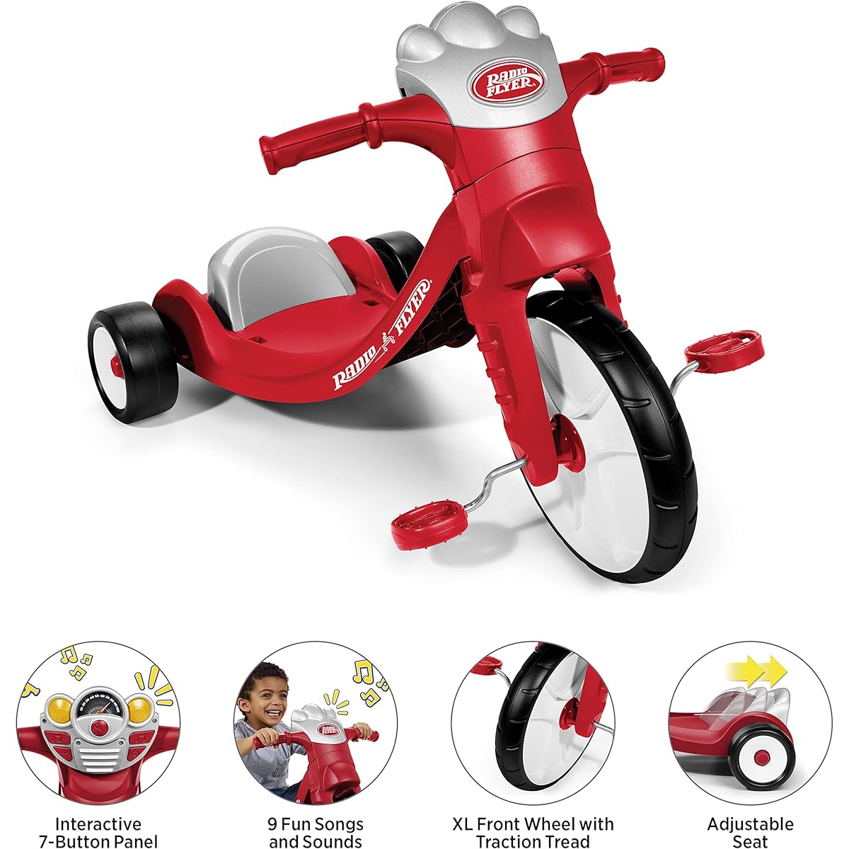 Radio Flyer Lights and Sounds Racer , colors may vary