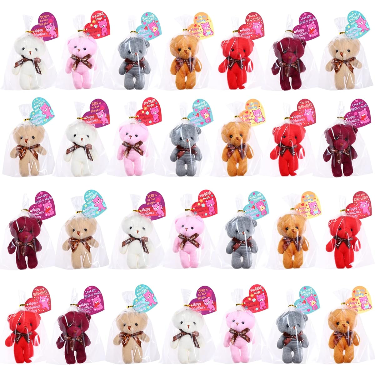 Valentine's Day Gift Card for Kids Stuffed Bear