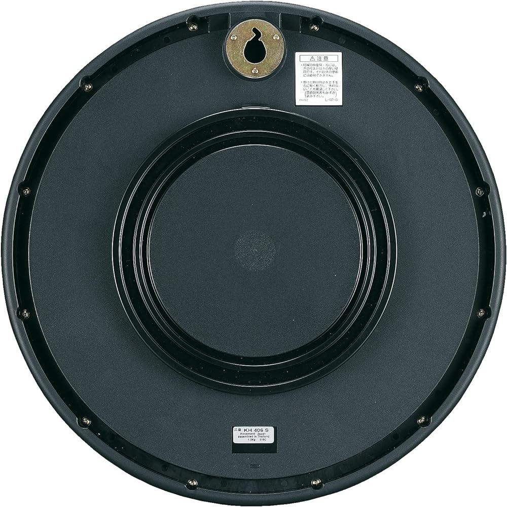 Seiko Clock Wall Clock Office Type Analog Moisture Proof Dust Proof Metal Frame KH406S