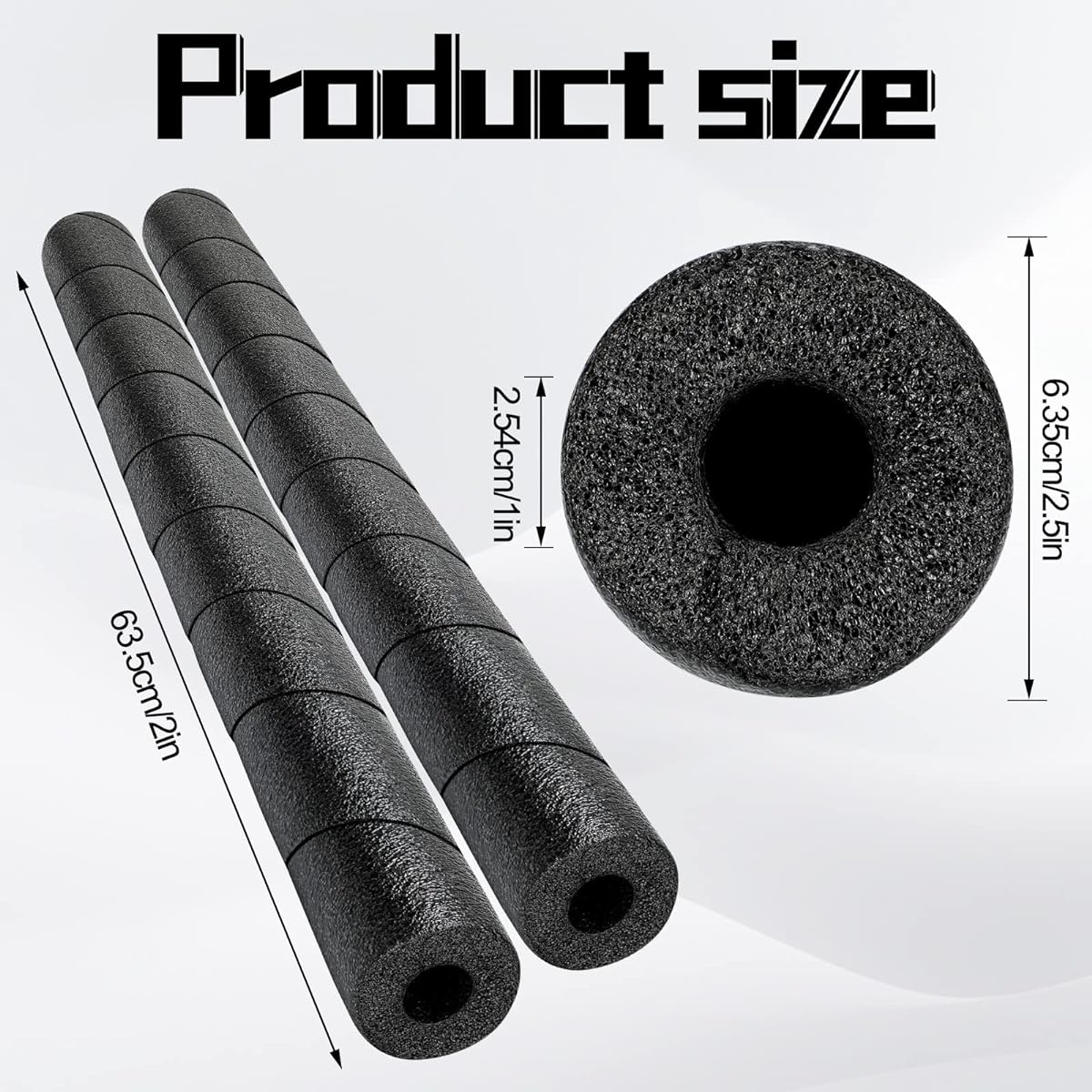 6 Pack 25 Inch Pole Wrap Pipe Wrap Insulation Basement Pole Pad Pool Noodle Basement Pole Cover Garage Pole Pad No Glue or Adhesive Bumper Outdoor Pole Protector