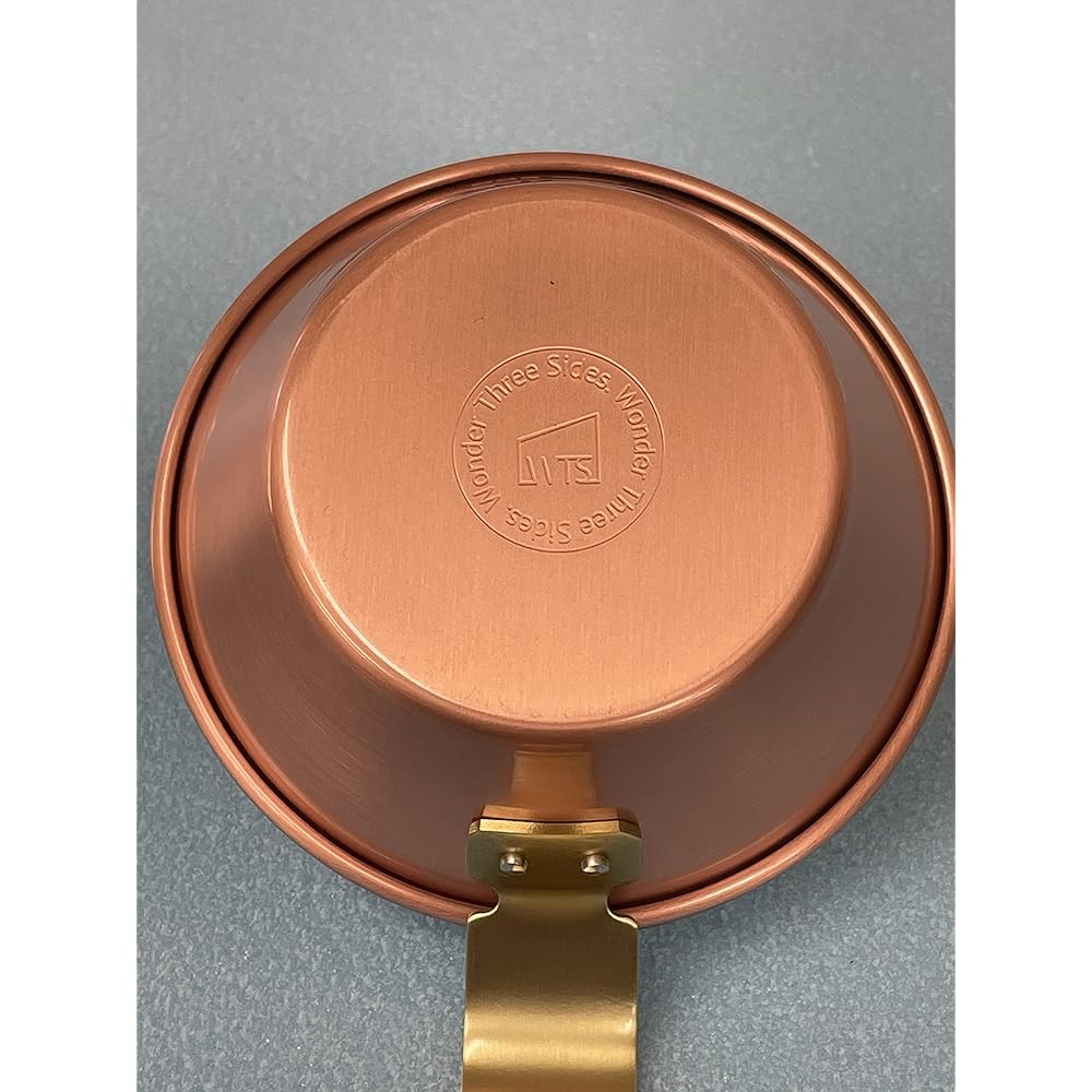 Wonder Three Side Copper Shella Cup (Regular) 0.35L Minimal Camping Plate Emergency Supplies Fishing Camping BBQ Tsubame Sanjo Copper Copper Shella Made in Japan Antibacterial Thermal Tableware Sports Outdoors Open Fire Copper Cookware Kitchen Utensils w