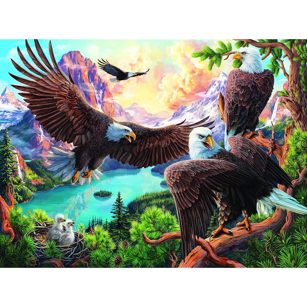 SUNSOUT INC Eagle Dance 1000 Piece Jigsaw Puzzle