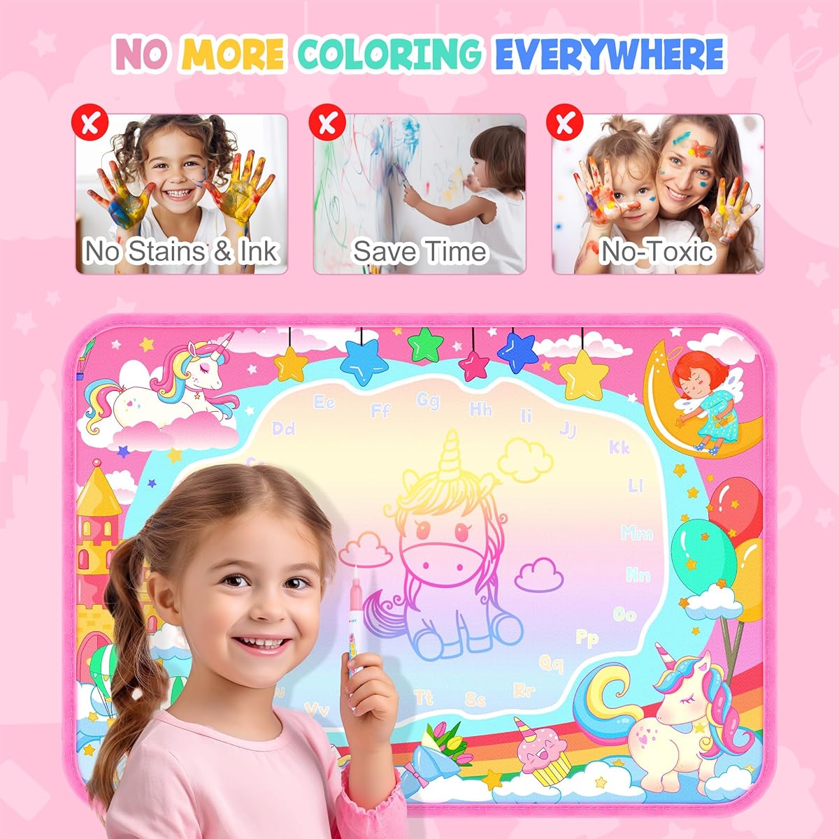 Water Doodle Mat Unicorn Toddler Toy Ages 3 4 5+ Kids Girls Birthday Gifts 3-5 Years