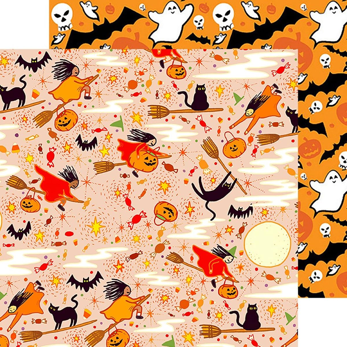Halloween FLONZ Vintage Paper for Scrapbooking and Crafts 24sh 6"x6"