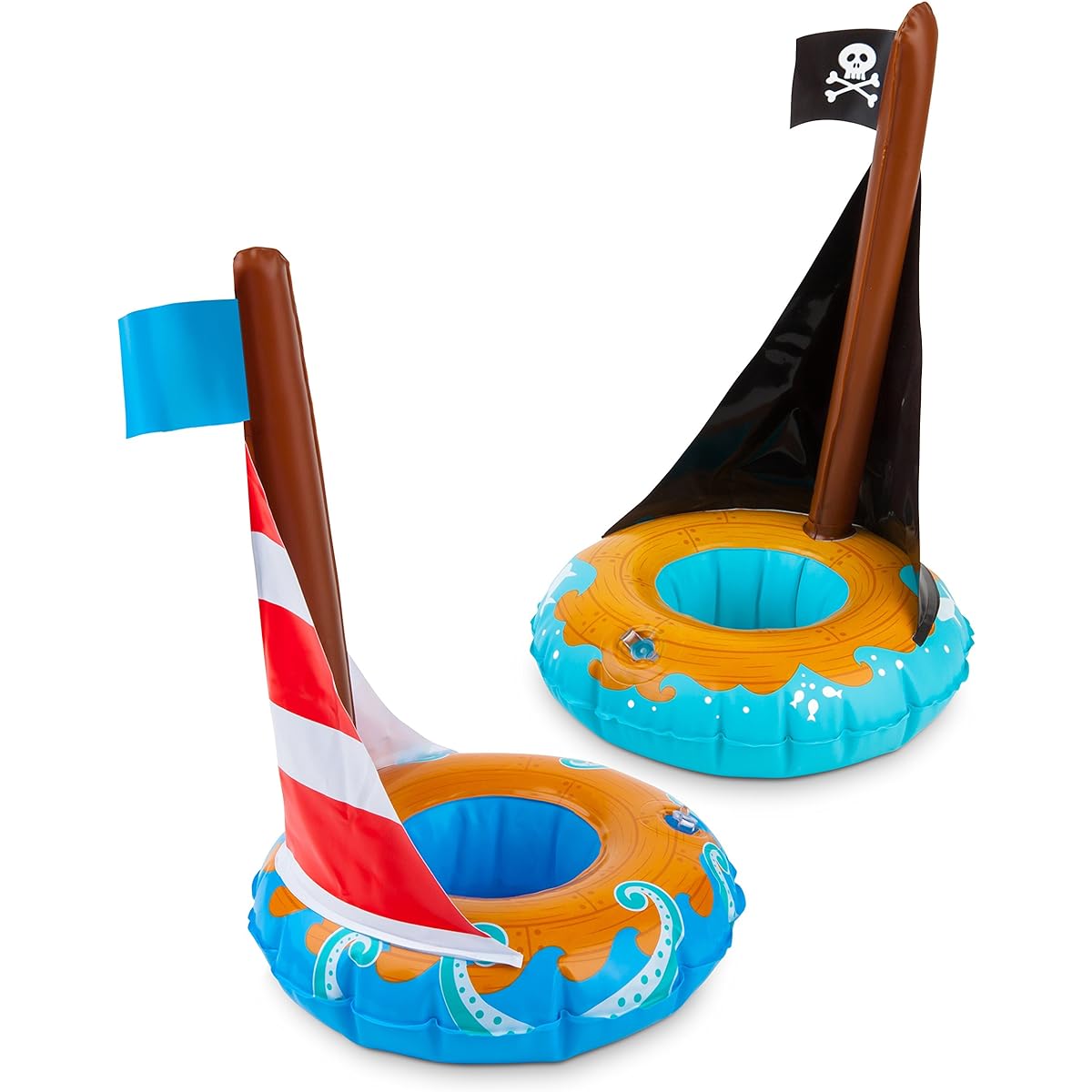 BigMouth Inc. Inflatable Floating Drink Holder Cup Holder Floats 2 Pack, Perfect for Pool Parties and Special Events, BMDF-0005