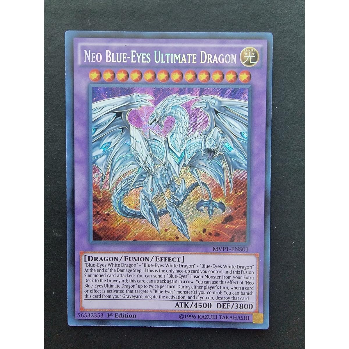 Neo Blue-Eyes Ultimate Dragon - MVP1-ENS01 - The Dark Side of Dimensions Movie Pack: Secret Edition