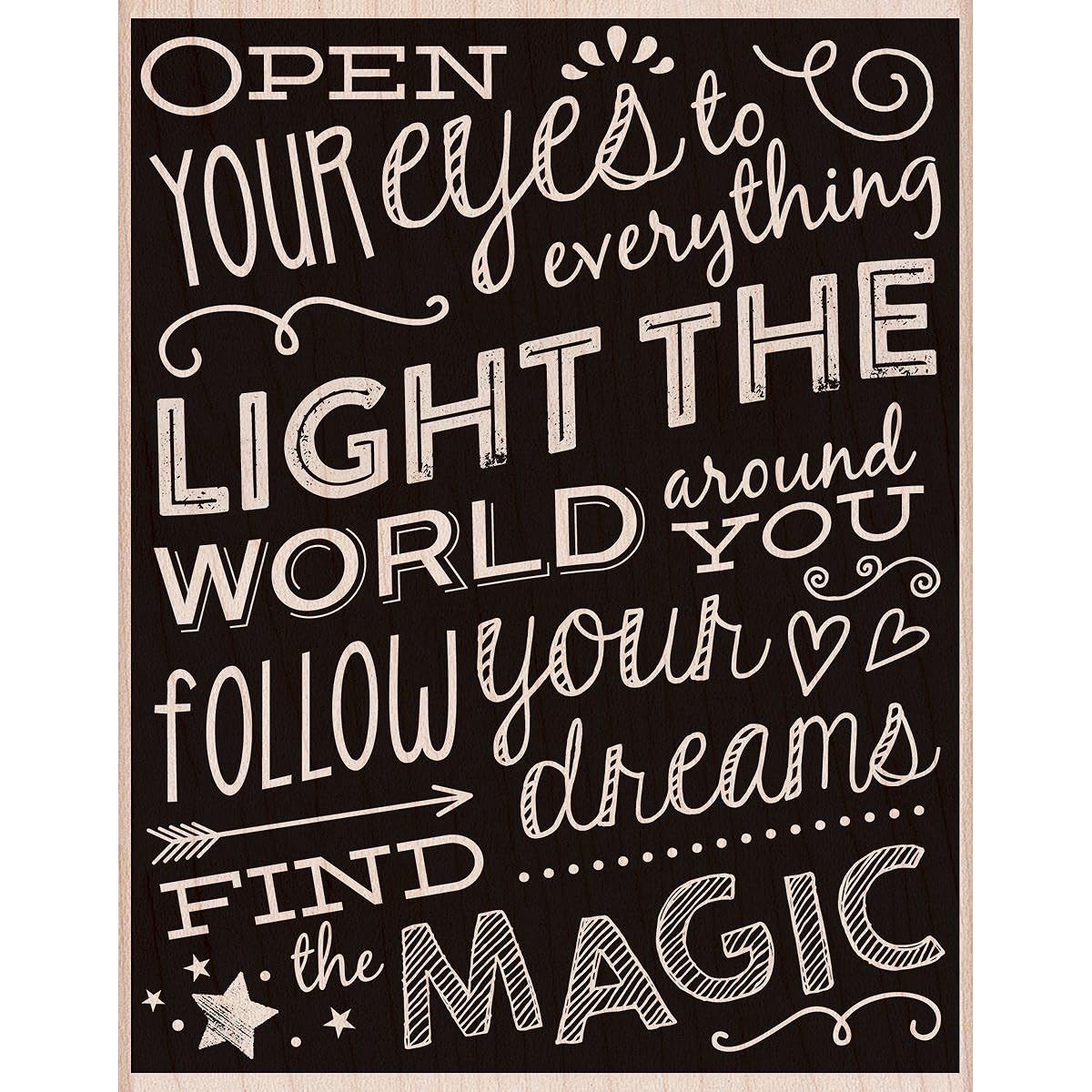 Hero Arts Mounted Rubber Stamps 4.25"X5.5"-Find The Magic (parallel input product)