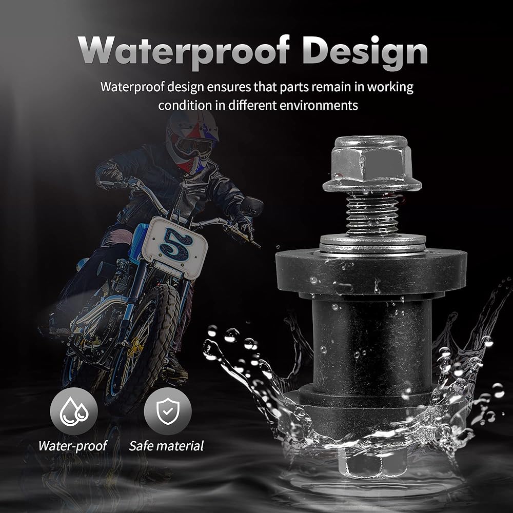 HTBCCHB 8mm and 10mm Chain Roller Pulley Tensioner Wheel Guide Motorcycle Mini Bike ATV 125cc 140cc 160cc SSR XR125 CRF50 KLX110 Pit Star Pit Dirt Bike Parts (Black)