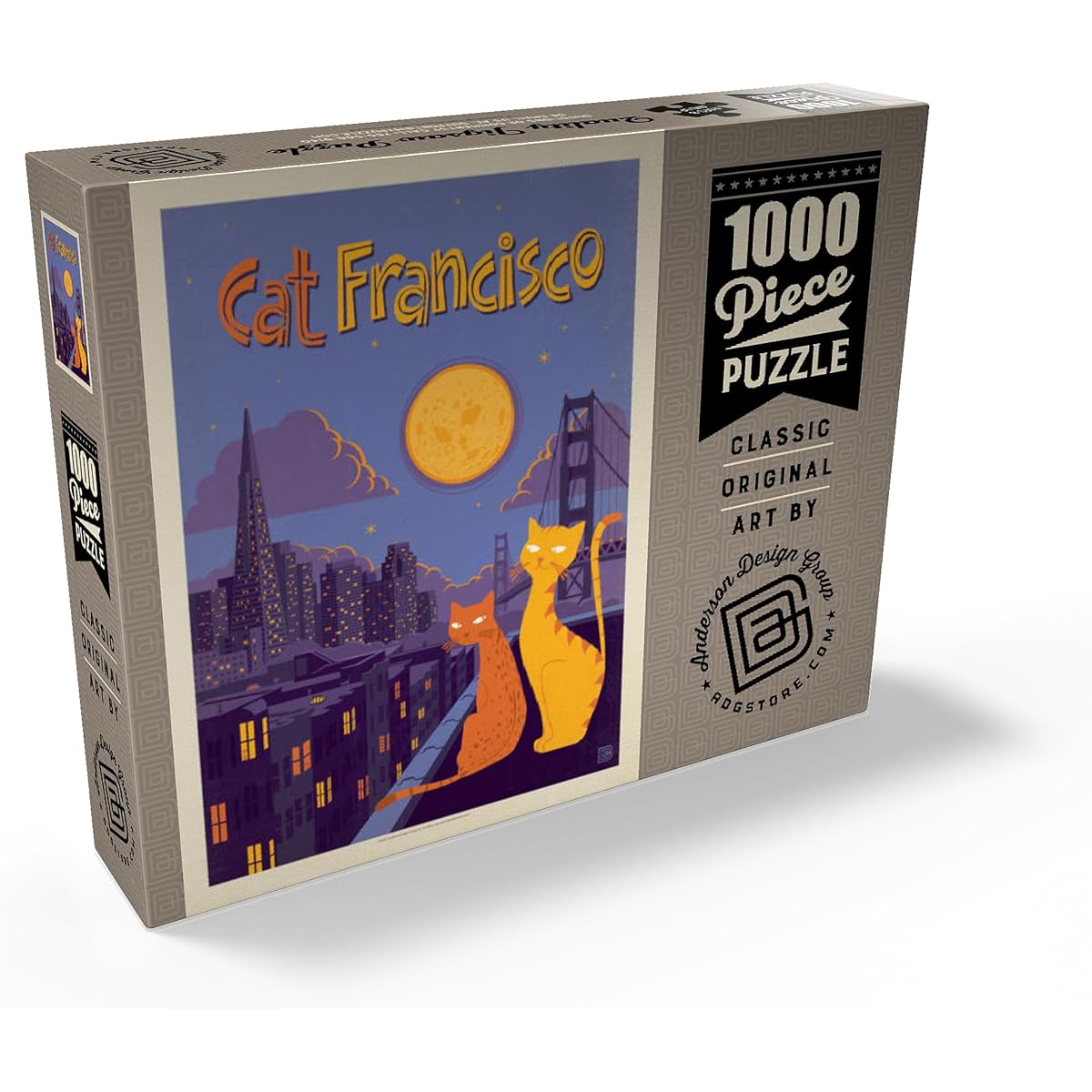 CatFrancisco Vintage Posters Vintage Posters Premium 1000 Piece Jigsaw Puzzle for Adults