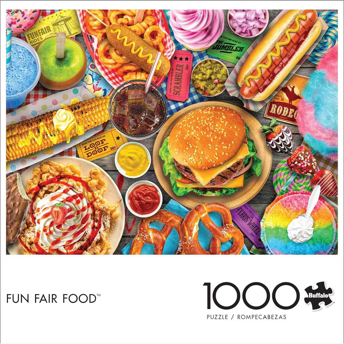 Buffalo Games Jigsaw Puzzle Fun Fair Food 1000 Pieces