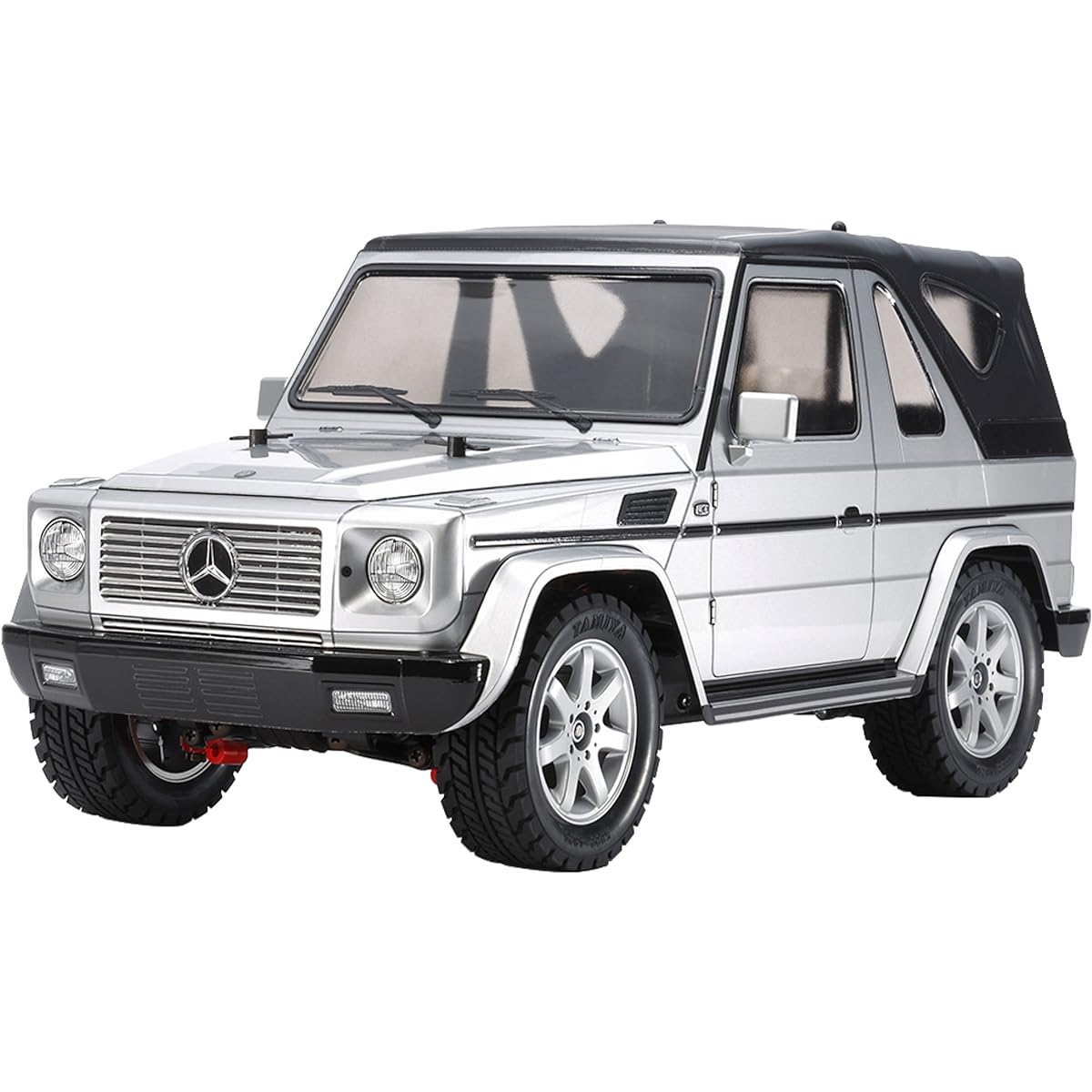 Tamiya 1/10 Electric RC Car Series No.635 Mercedes-Benz G 320 Cabrio Painted Silver Body (MF-01 X chassis) 58635