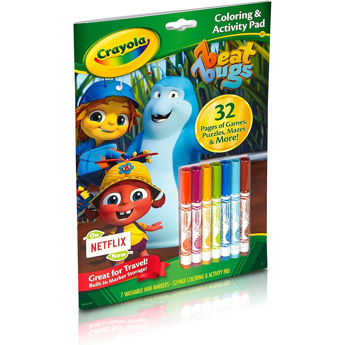 Crayola Colouring & Activity Pad W/Markers - Beat Bugs
