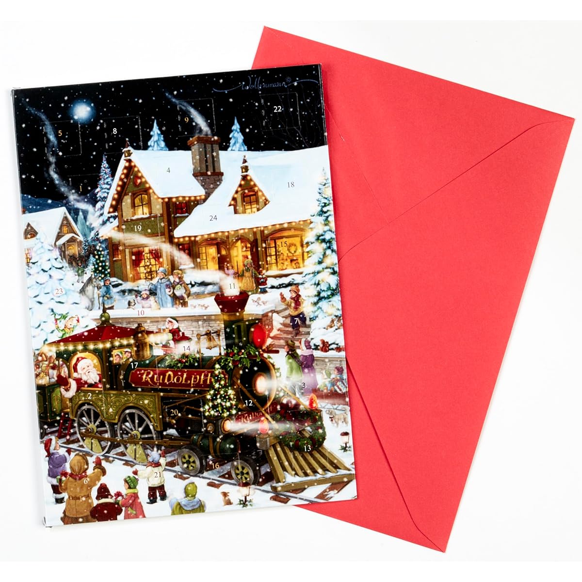 Vermont Christmas Company Fun Advent Calendar Greeting Card Set of 12 with Envelopes Perfect Early Christmas Card