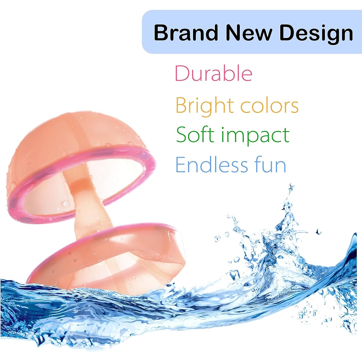 Etonville - 24 pcs Reusable Water Balloon Bombs Latex Free Silicone with Mesh Bags Self Sealing Magnetic Closure Summer Party Fun Game Toys for Adults and Kids