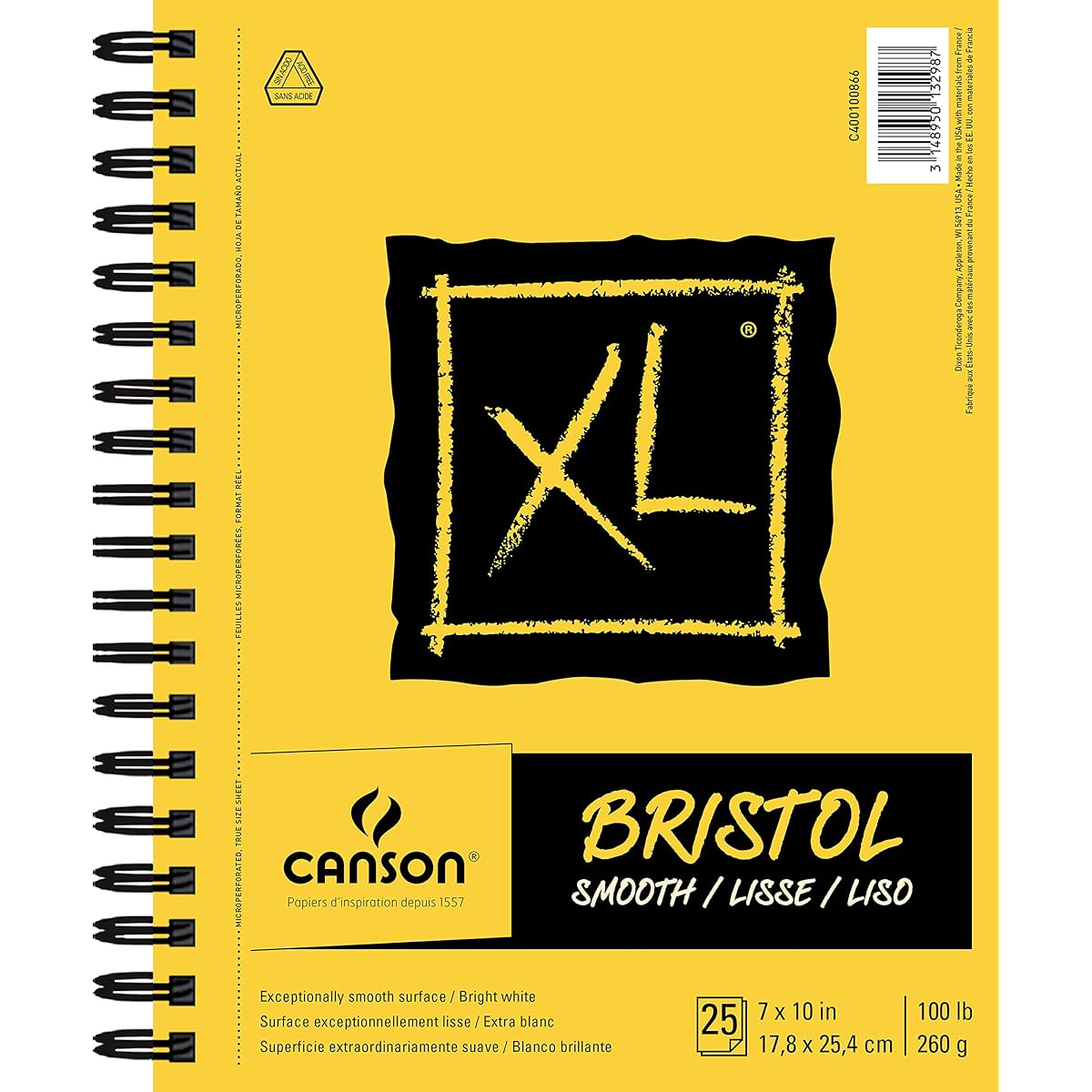 Canson XL Series Smooth Bristol 7" x 10"