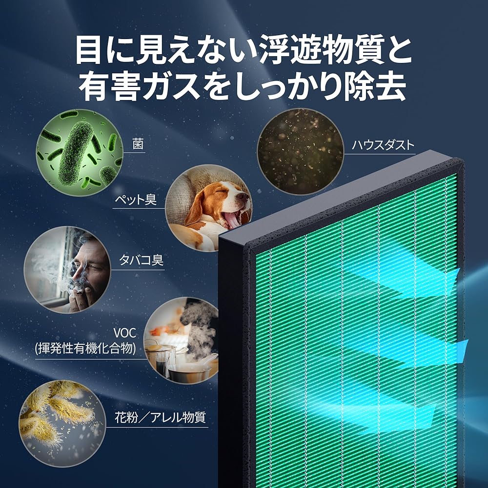 COWAY Air Purifier AIRMEGA 400 Air Mega Replacement MAX2 Green Filter Set of 2