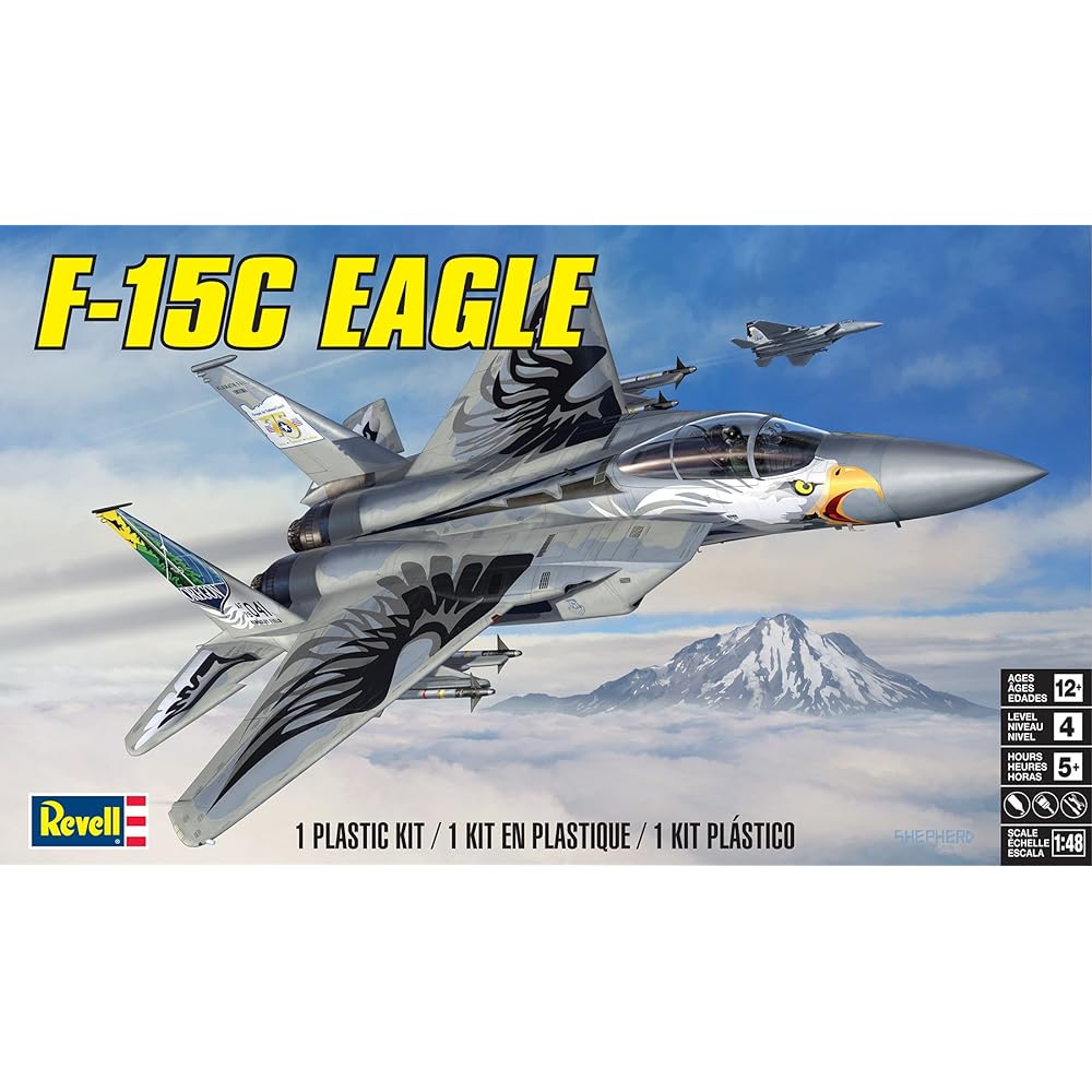 American Level 1/48 US Air Force F-15C Eagle Plastic Model 5870