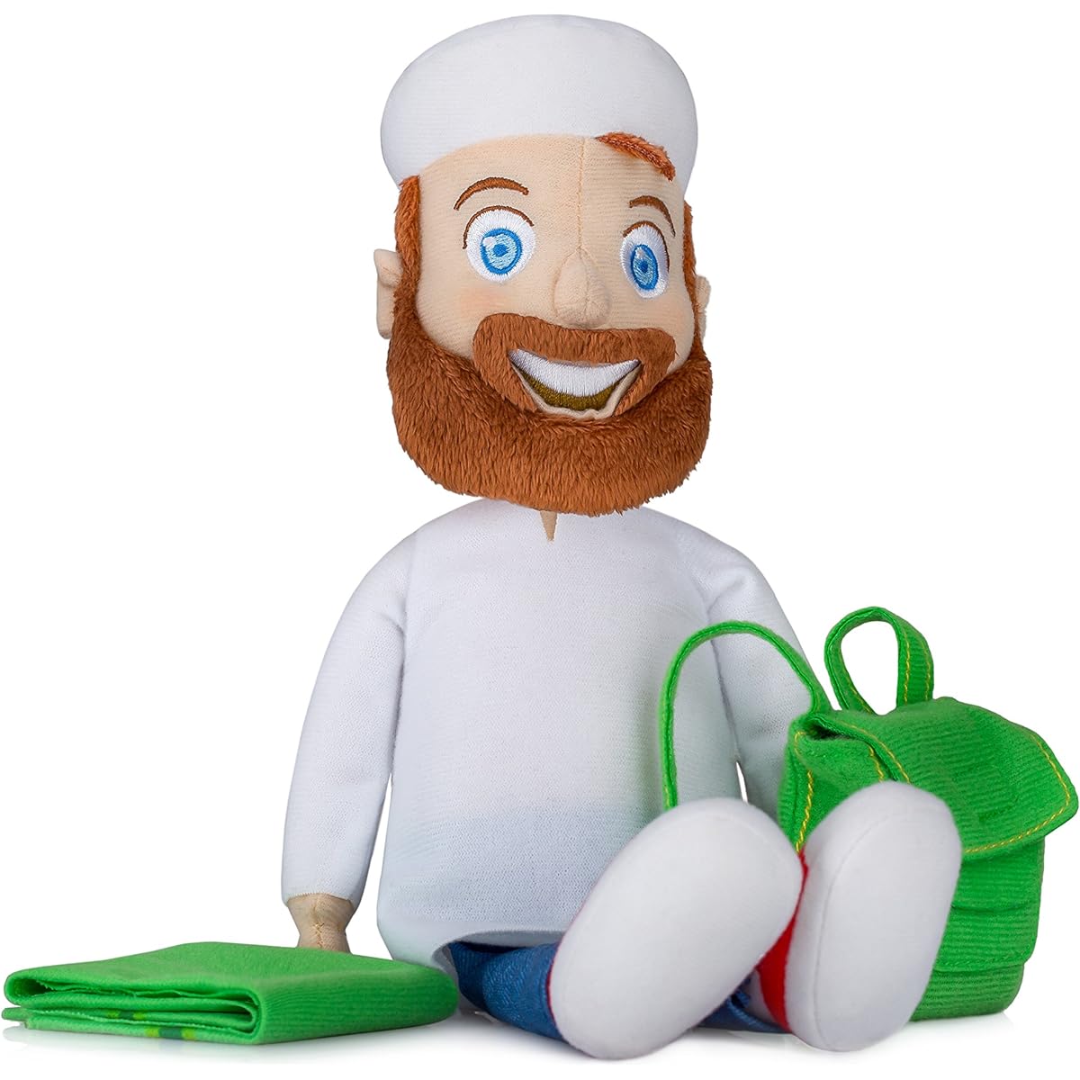 Adventures of Imam Adam Plush Hardcover Book with Detachable Bag and Prayer Rug