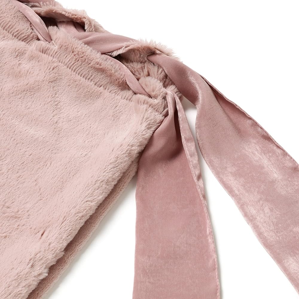 Francfranc WARMY Ribbon Duvet Cover Single Pink