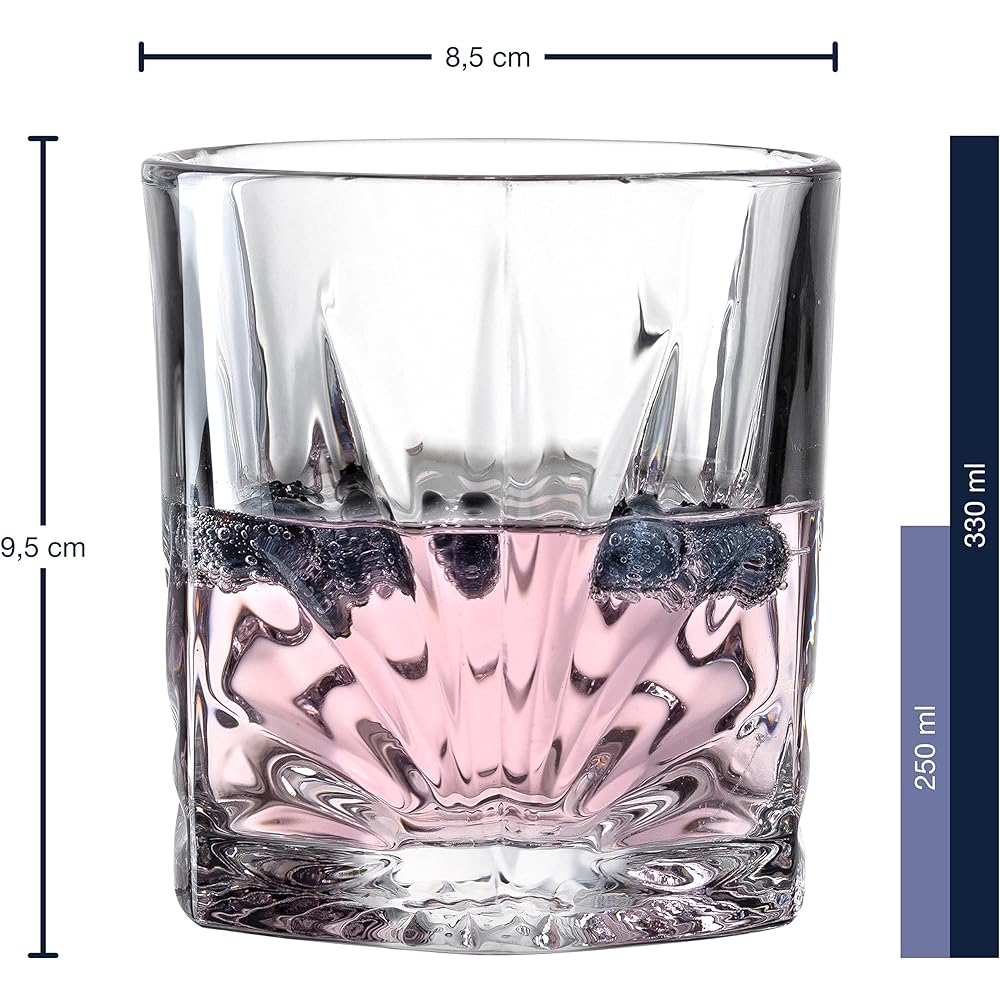 LEONARDO tumbler set of 8 (330ml x 4 pieces/530ml x 4 pieces) CAPRI 022804