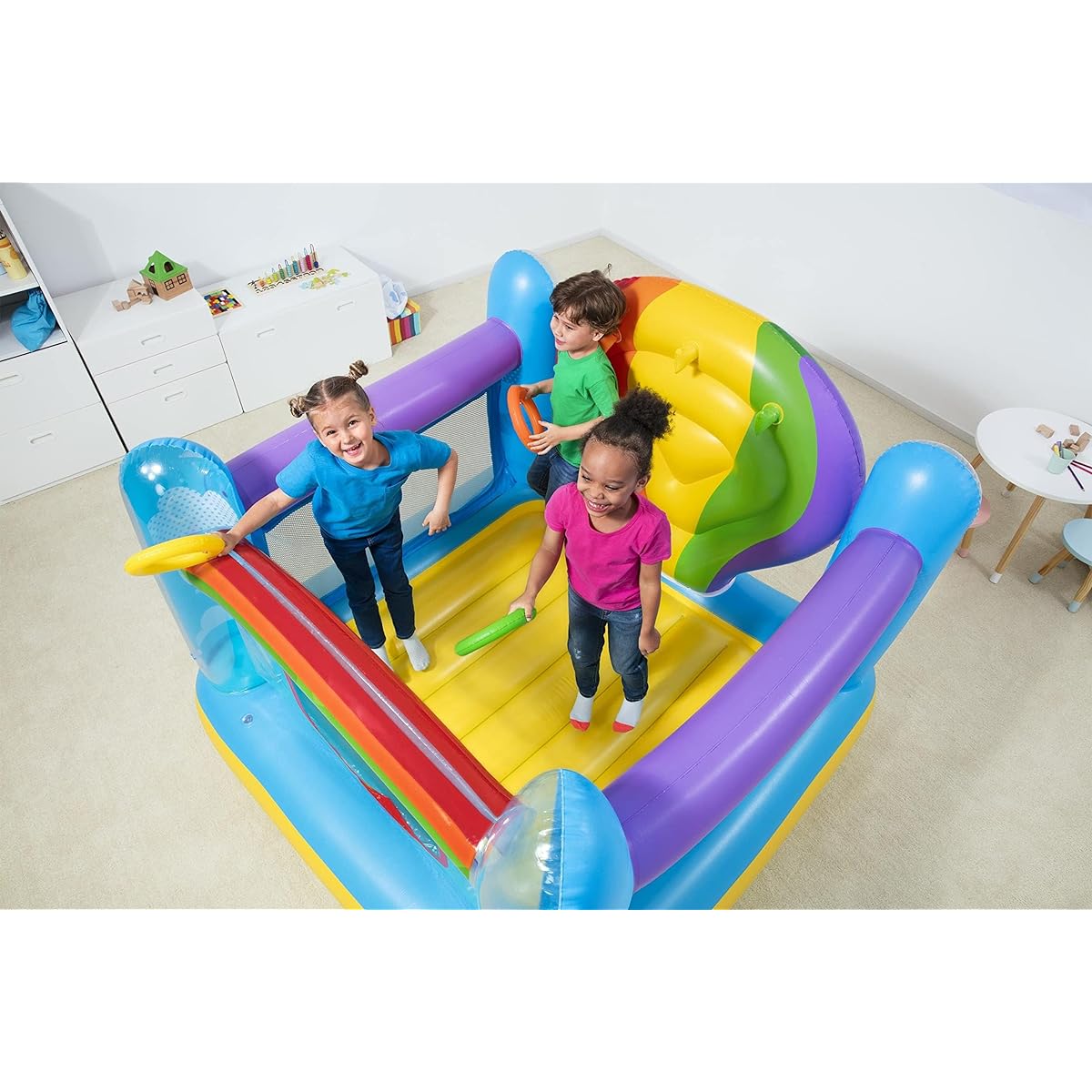Bestway Up, in and Over Inflatable Bouncy Castle Hot Air Balloon
