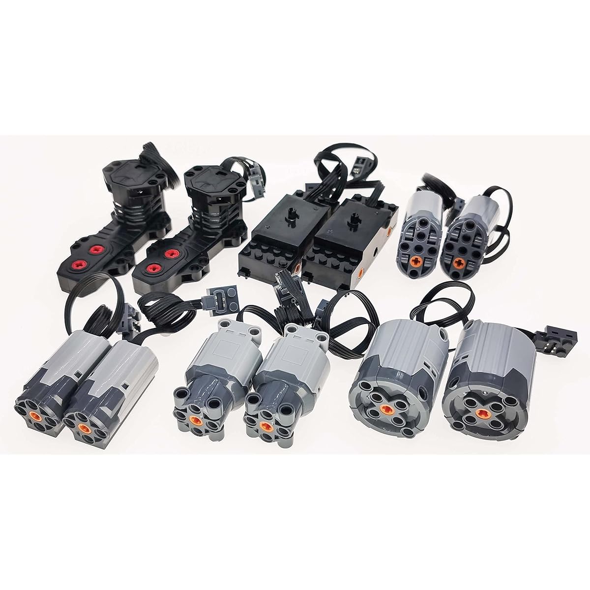 ASTEM 12pcs Mechanical Technology Power Motor Set, including Monster Motors, XL/L/M Motors and Train Motors, compatible with mainstream brands on the market.