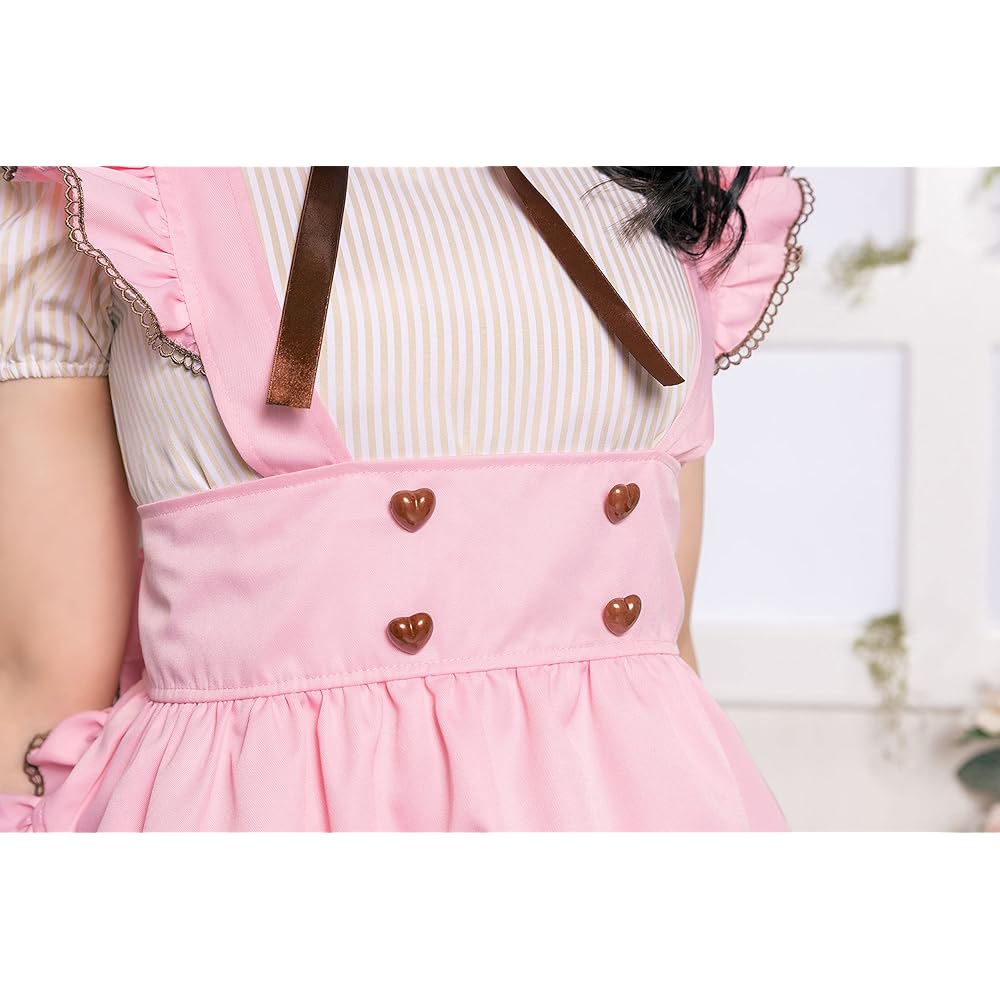 Clearstone Lyrical Palette Cosplay Halloween Milk Chocolate Maid Maid Maid Clothes Chocolate Women's Brown Costume Fancy Dress Costume