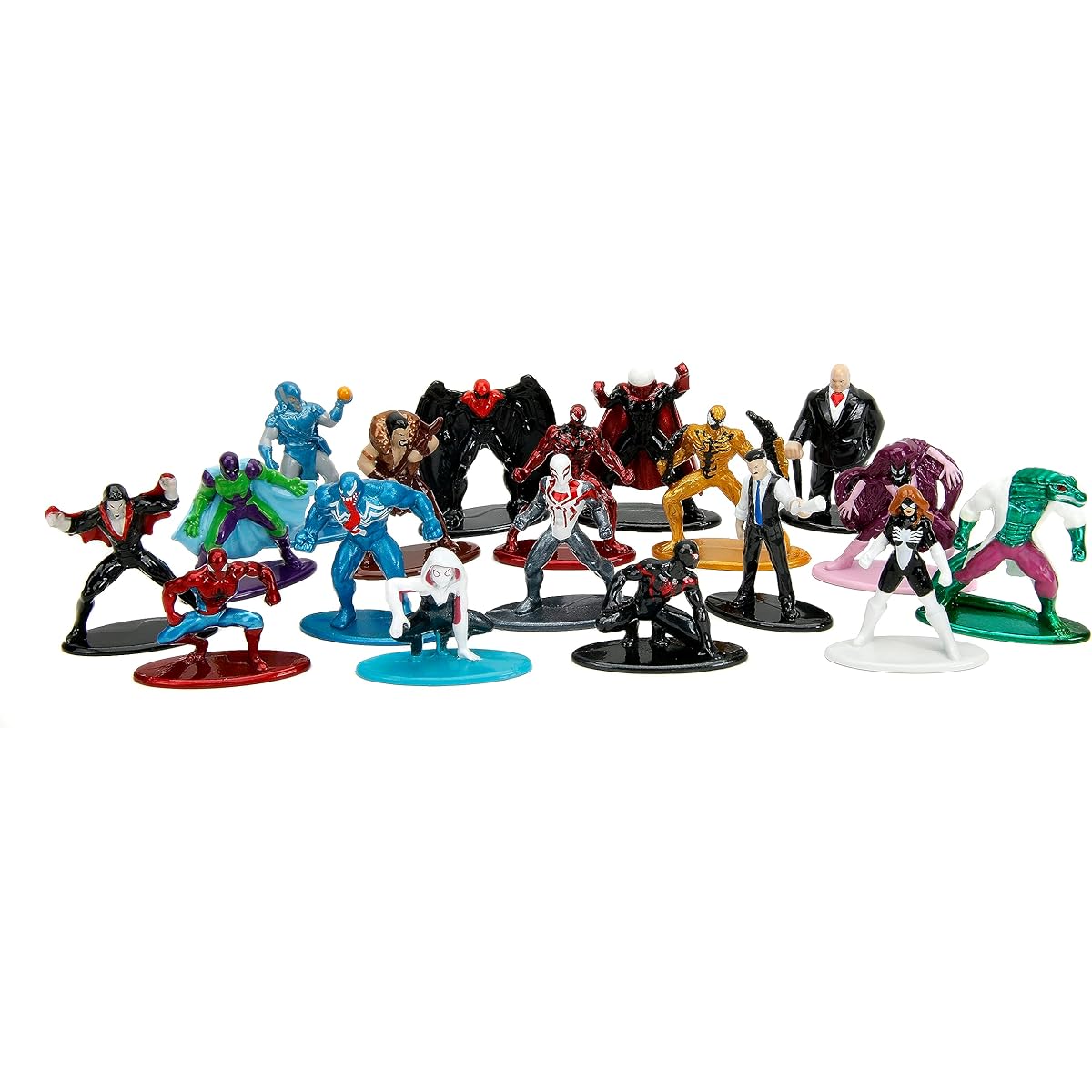 Jada Toys Marvel Spider-Man 18 Pack Series 9 Diecast Figures Toys for Kids and Adults
