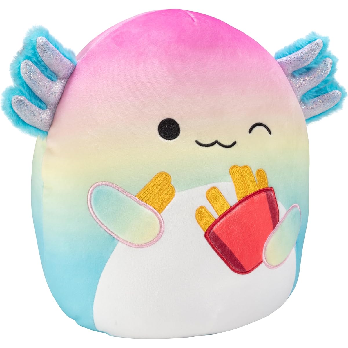 Squishmallow 10" Rainbow Aika Axolotl Plush - Officially Licensed Kelly Toy - Collectible Cute and Fuzzy Axolotl Stuffed Animal - Add to Team - Gift for Kids, Girls, and Boys - 10"