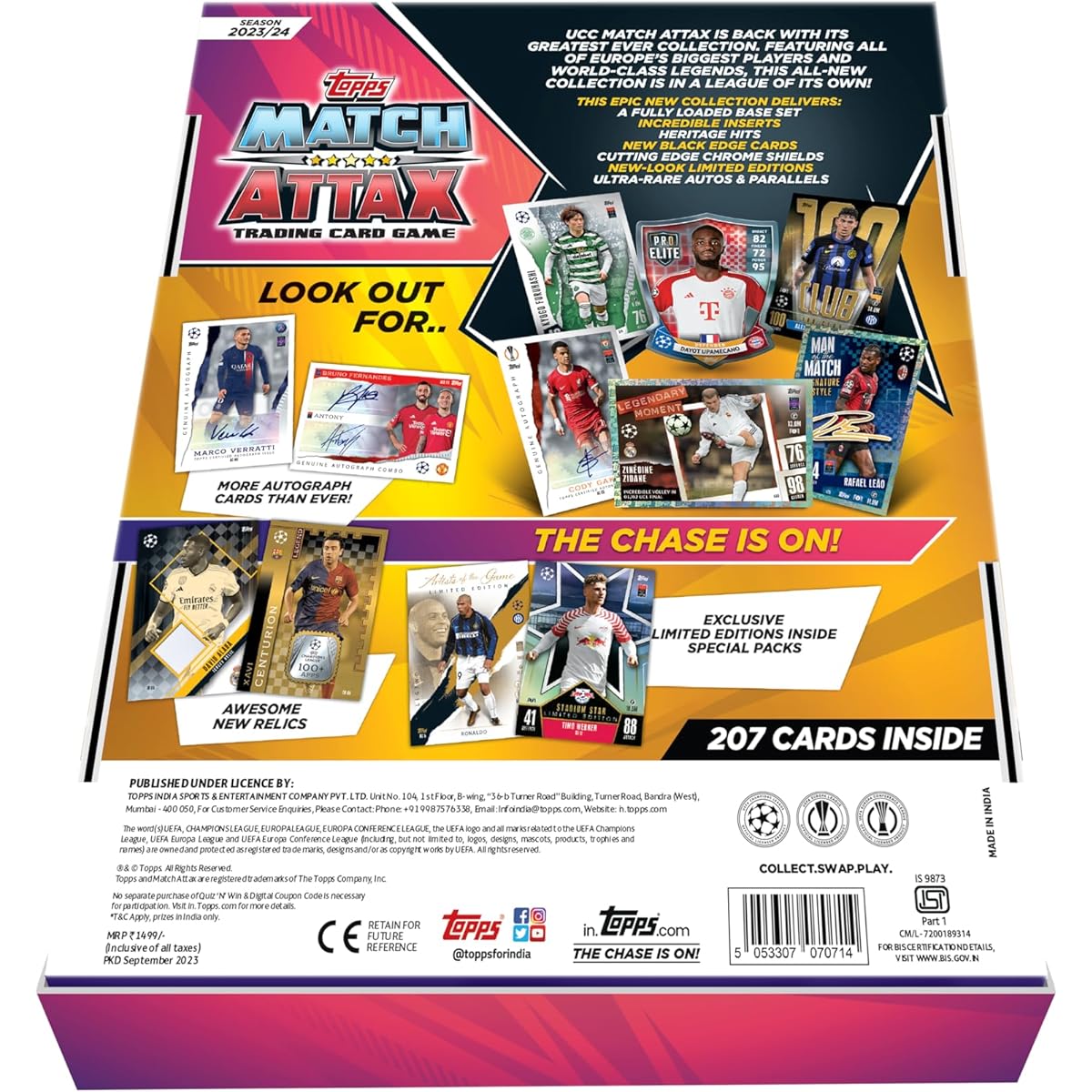 Topps UEFA Champions League Match Attacks 23/24 Trading & Collectible Card Game (Limited Pack)
