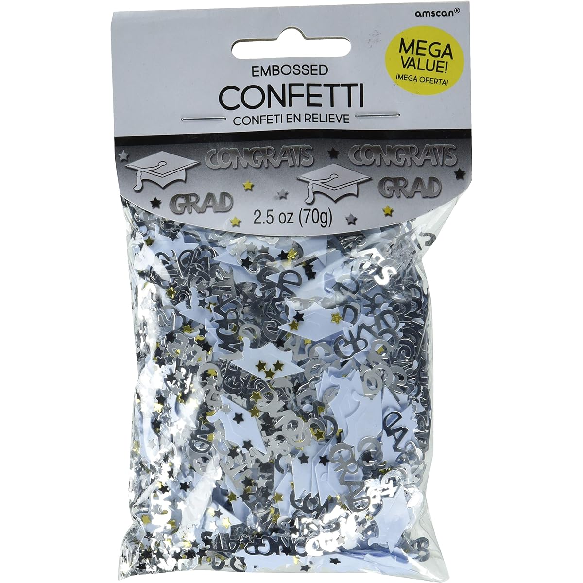 Congrats Grad White Graduation Confetti Congrats Grad White Graduation Confetti♪Halloween♪Christmas♪
