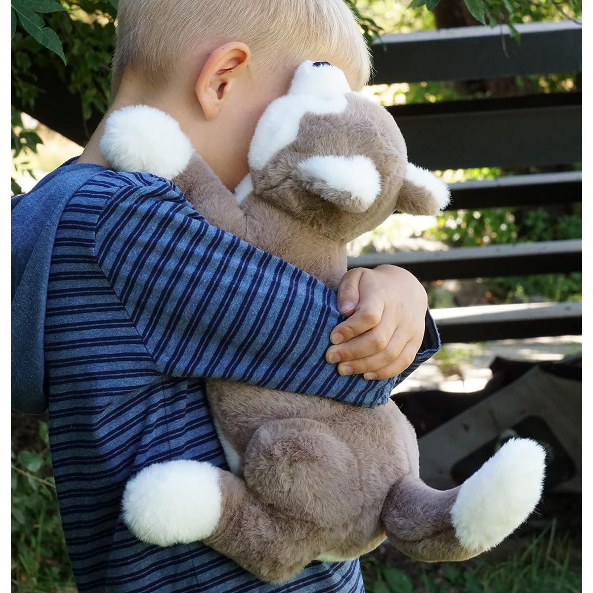 SENSORY4U Weighted Plush Toys, Super Soft Cute Dog Weighted Puppy Wolf Husky Weighs 2.5 lbs Comfortable Weighted Stuffed Animal for Kids & Adults