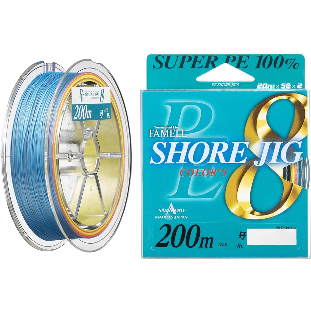 YAMATOYO PE line PE shore jig 8 200m 8 pieces