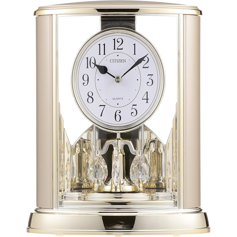 Citizen Table Clock Analog Saloon Gold CITIZEN 4SG724-018