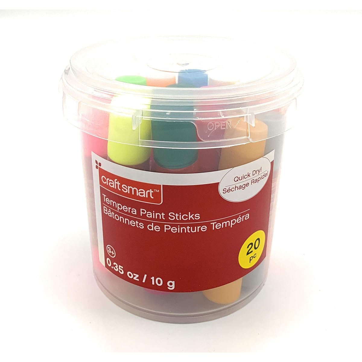 Craftsmart Tempera Paint Sticks, 20 Count, Quick Drying