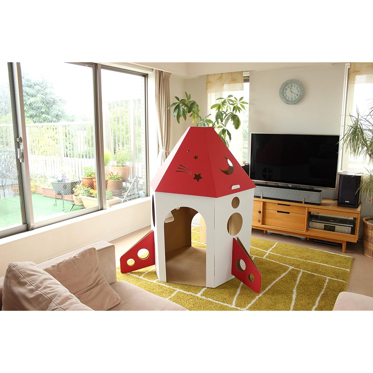 Kids Playhouse Made of cardboard Made in Japan Storage possible Recyclable