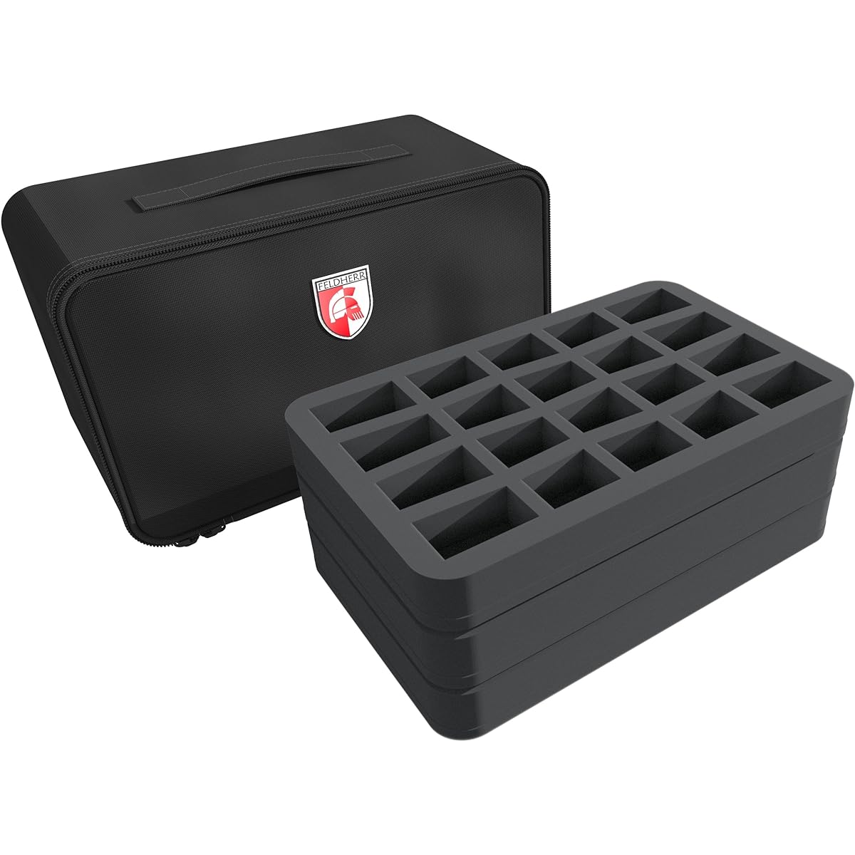 Feldherr Mini Plus Case Compatible with The Walking Dead: All Out War Miniatures Game Core Set.